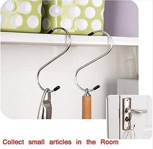 0232 Heavy Duty S-Shaped Stainless Steel Hanging Hooks - 5 pcs