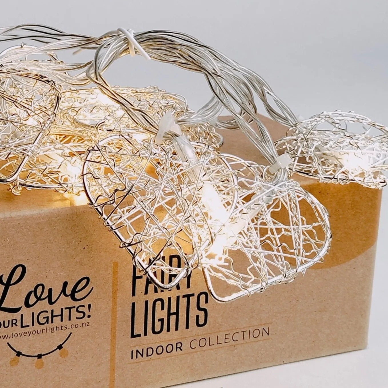 10 Heart Fairy Lights | 1.35m | USB | Decorative Indoor