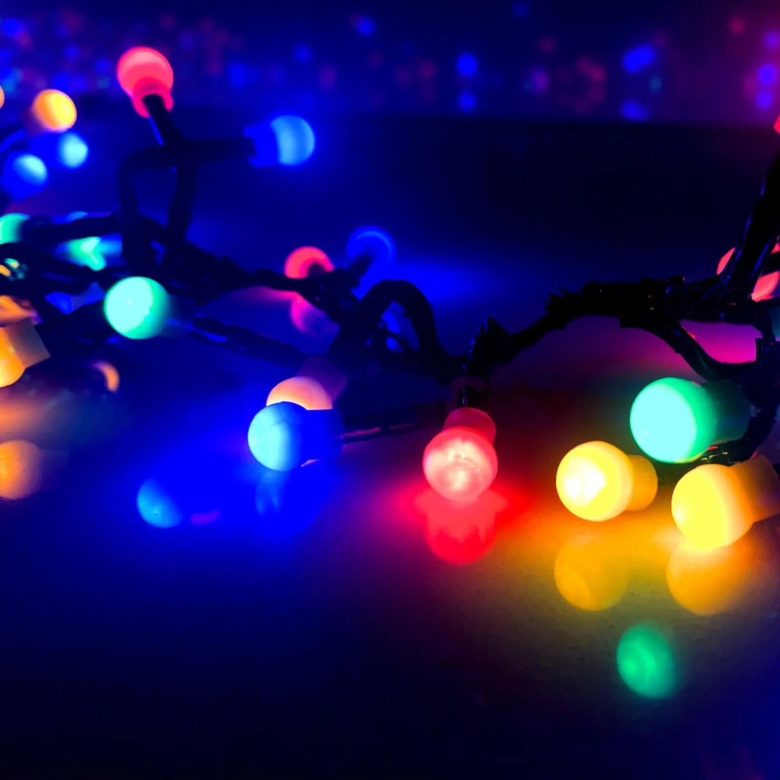 100 Berry Christmas LED Lights Multi Coloured