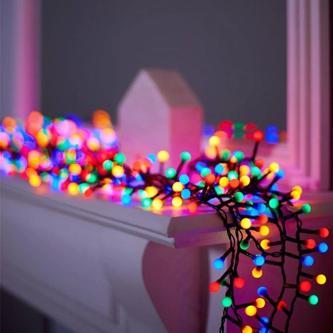 100 Berry Christmas LED Lights Multi Coloured