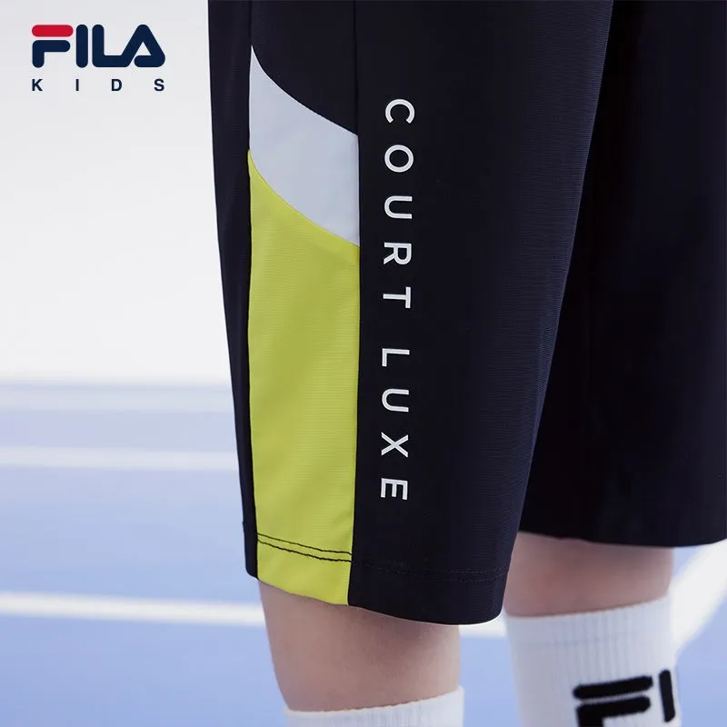 (130-170cm) FILA KIDS ART IN SPORTS PERFORMANCE TENNIS Boy's Knit Pants in Navy