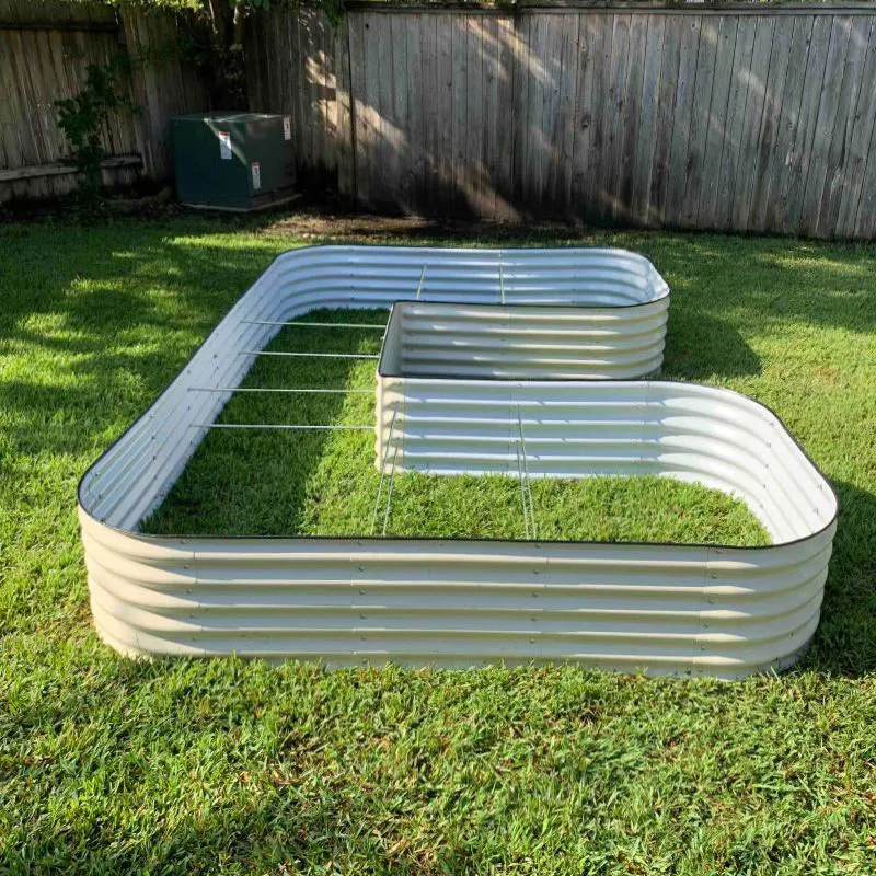 17" Tall U-Shaped Raised Garden Bed Kit - Jumbo Size