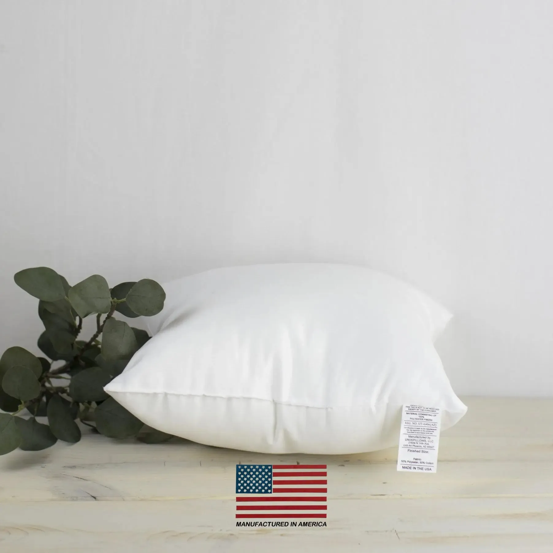 18x18 | Indoor Outdoor Hypoallergenic Polyester Pillow Insert | Quality Insert | Pillow Inners | Throw Pillow Insert | Square Pillow Inserts