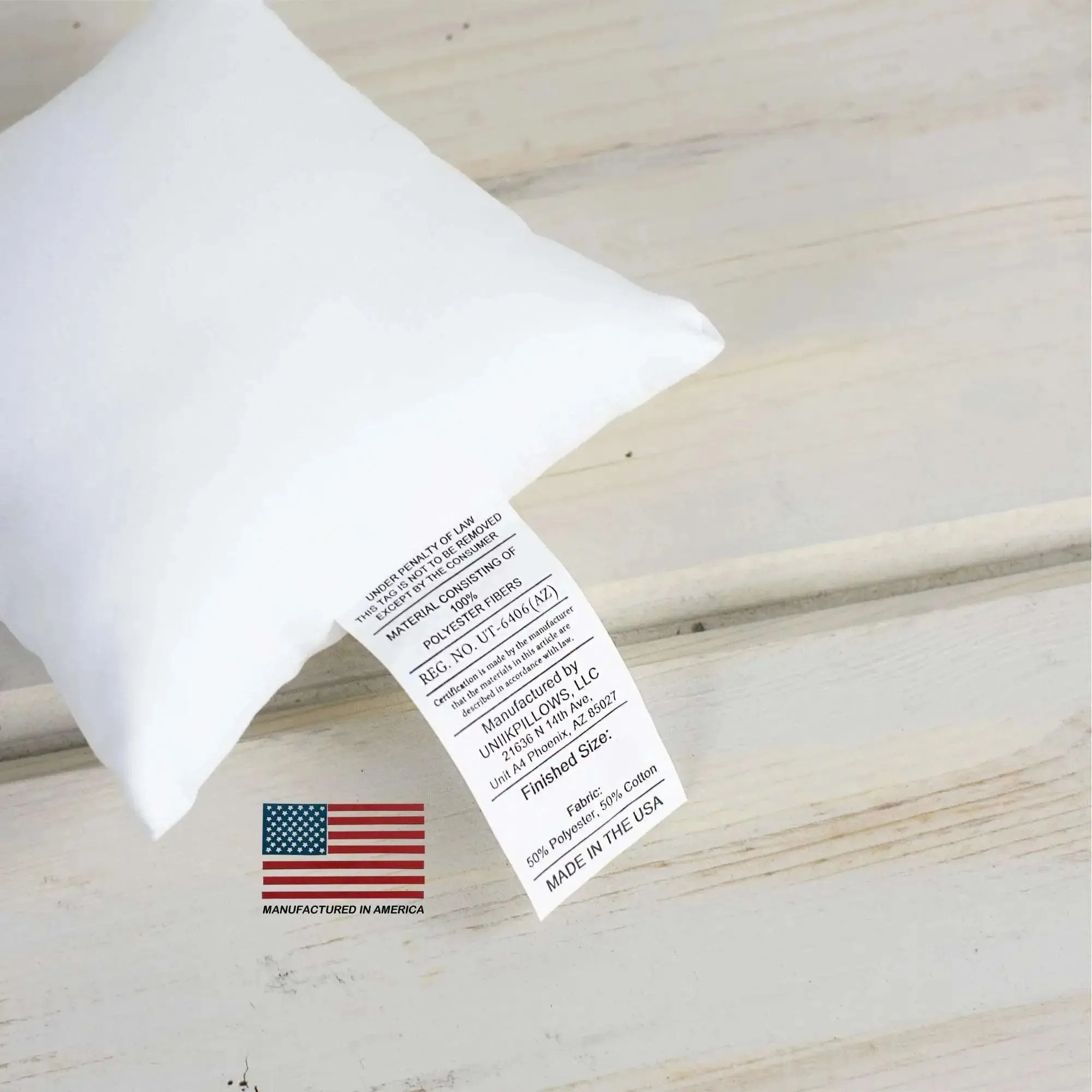 18x18 | Indoor Outdoor Hypoallergenic Polyester Pillow Insert | Quality Insert | Pillow Inners | Throw Pillow Insert | Square Pillow Inserts