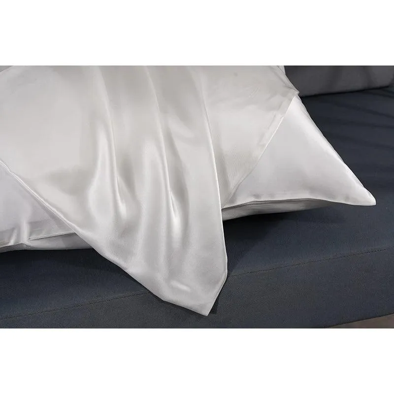 19 Momme silk pillowcase - Envelope - Queen - White - In Stock