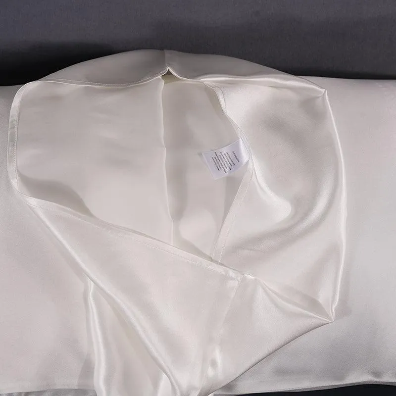 19 Momme silk pillowcase - Envelope - Queen - White - In Stock