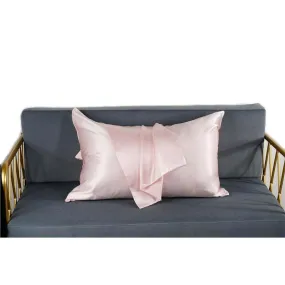 19 Momme silk pillowcase - Queen - Hidden Zip - Pink