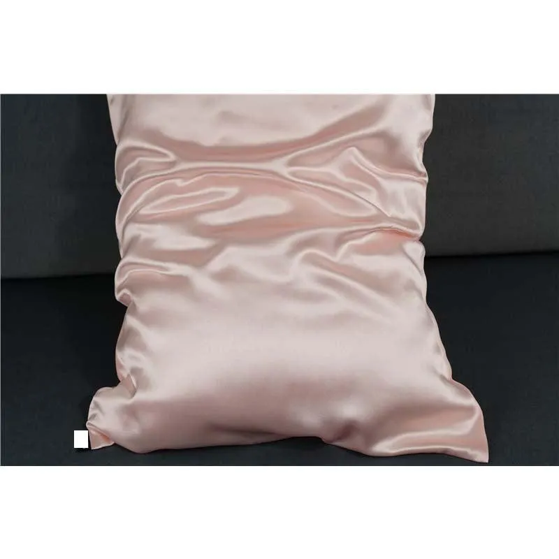 19 Momme silk pillowcase - Queen - Hidden Zip - Pink