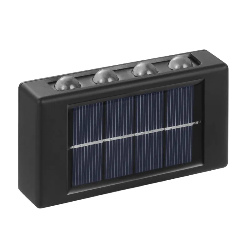 2 Portable Solar Powered Up And Down Outdoor 8Led Light Fa-08