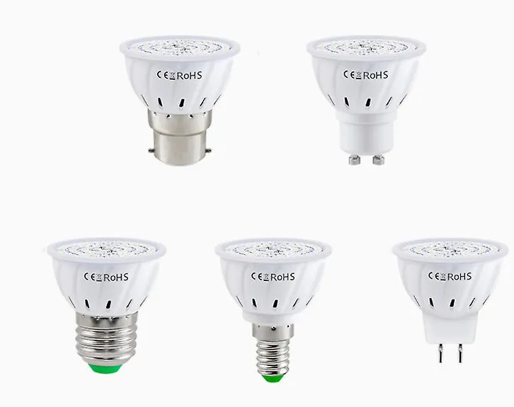 2Pcs GU10 60 LEDs LED Grow Light Bulb For Indoor Plants,Full Spectrum Garden Decoration Lamp AZ1241