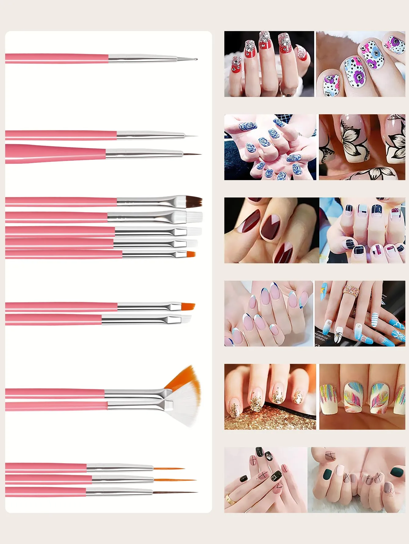 31pcs Professional Nail Art Brush Set