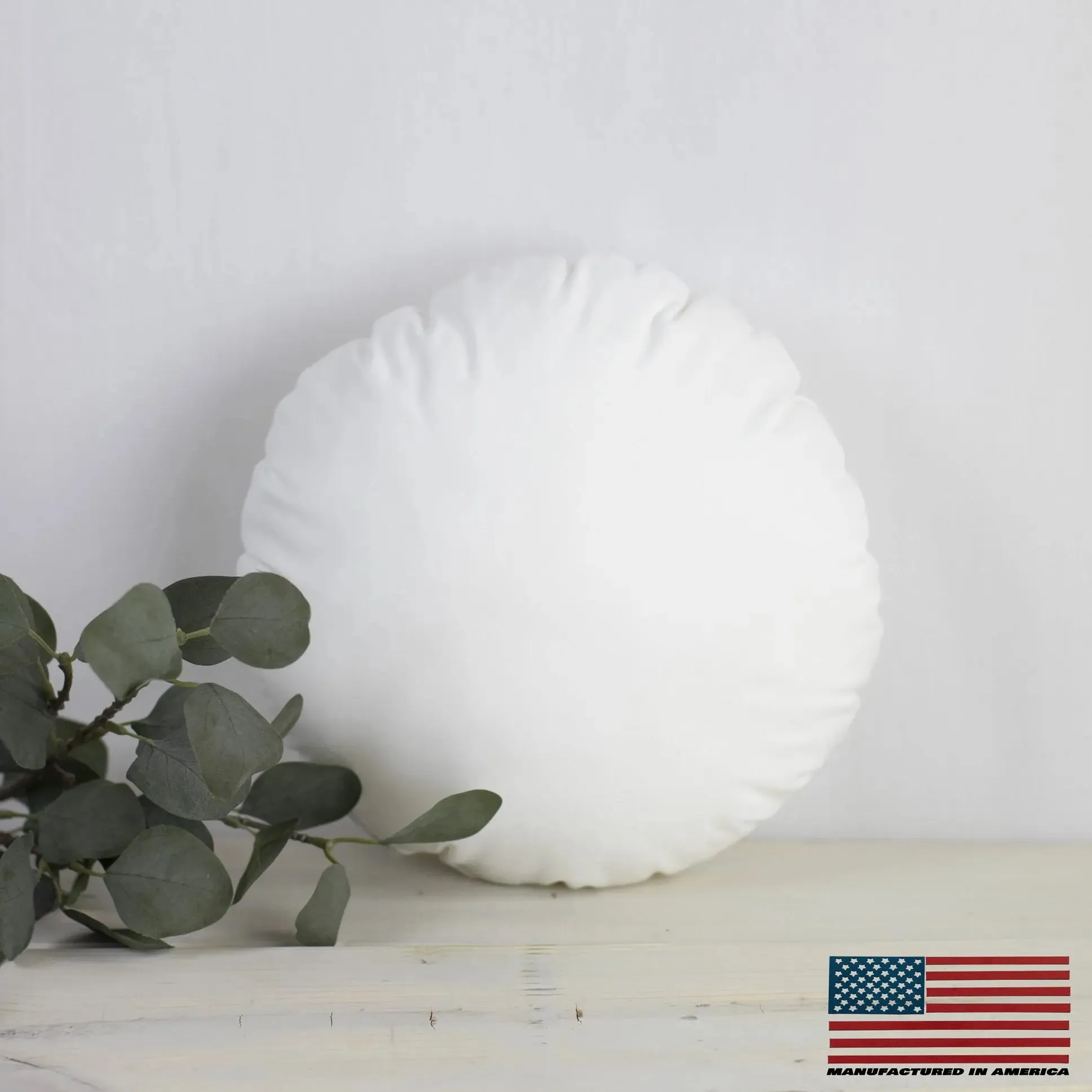 34" | Round Angel Hair Insert | Indoor Outdoor Down Alternative Hypoallergenic Pillow Insert | Quality Insert | Premium Insert