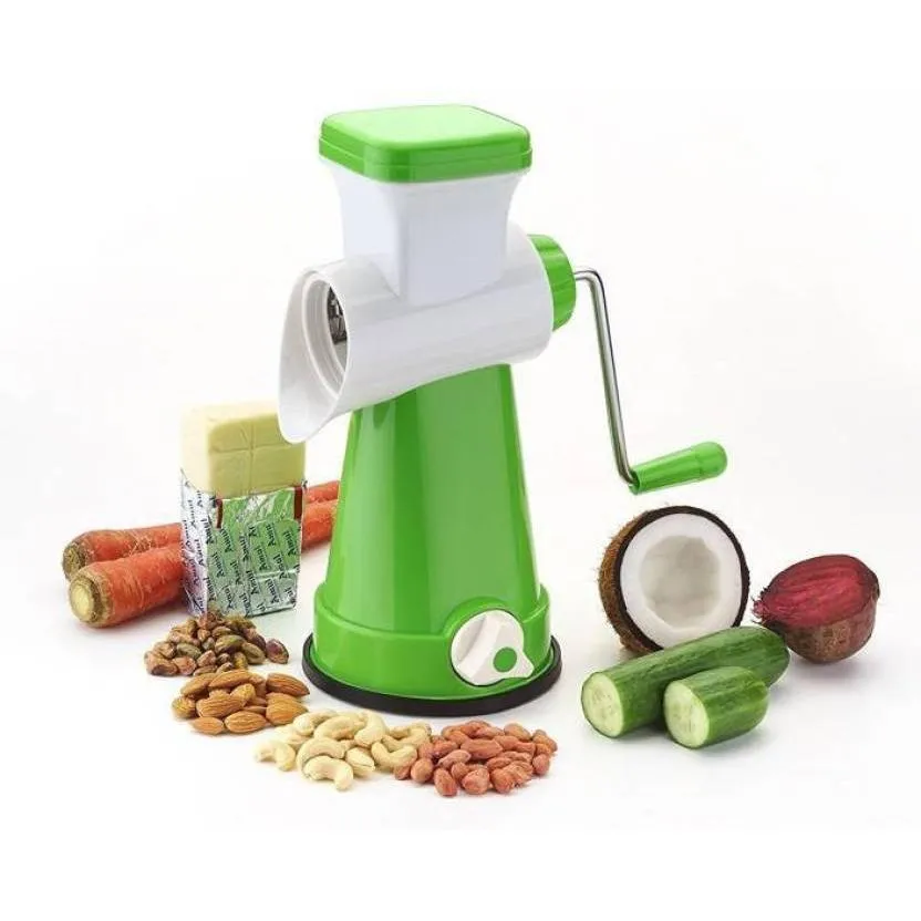 4 in 1 Drum Grater Shredder Slicer For Vegetable, Fruits, Chocolate, Dry Fruits Salad Maker