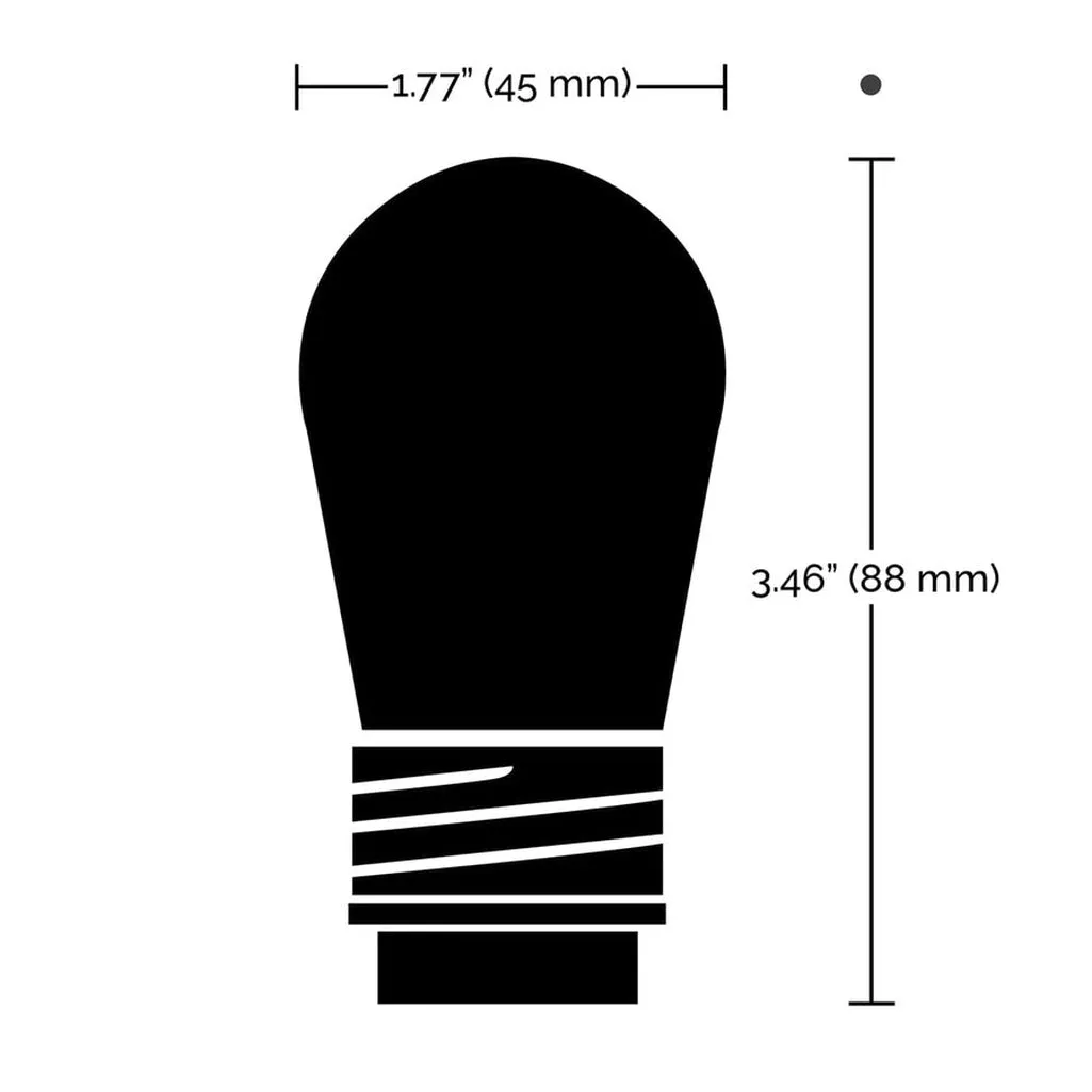 4-Pin S14 LED Replacement String Light Lamp - RGBW - Starfish IOT - 2-Card