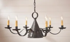 6-Arm Madison Chandelier in Kettle Black