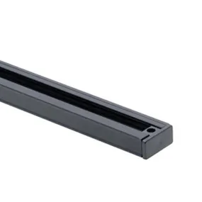 6 Ft. Track Rail One Circuit, Halo, Black Finish