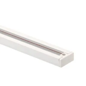 6 Ft. Track Rail One Circuit, Halo, White Finish