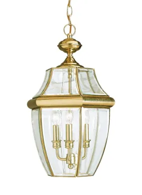 6039EN-02, Three Light Outdoor Pendant , Lancaster Collection