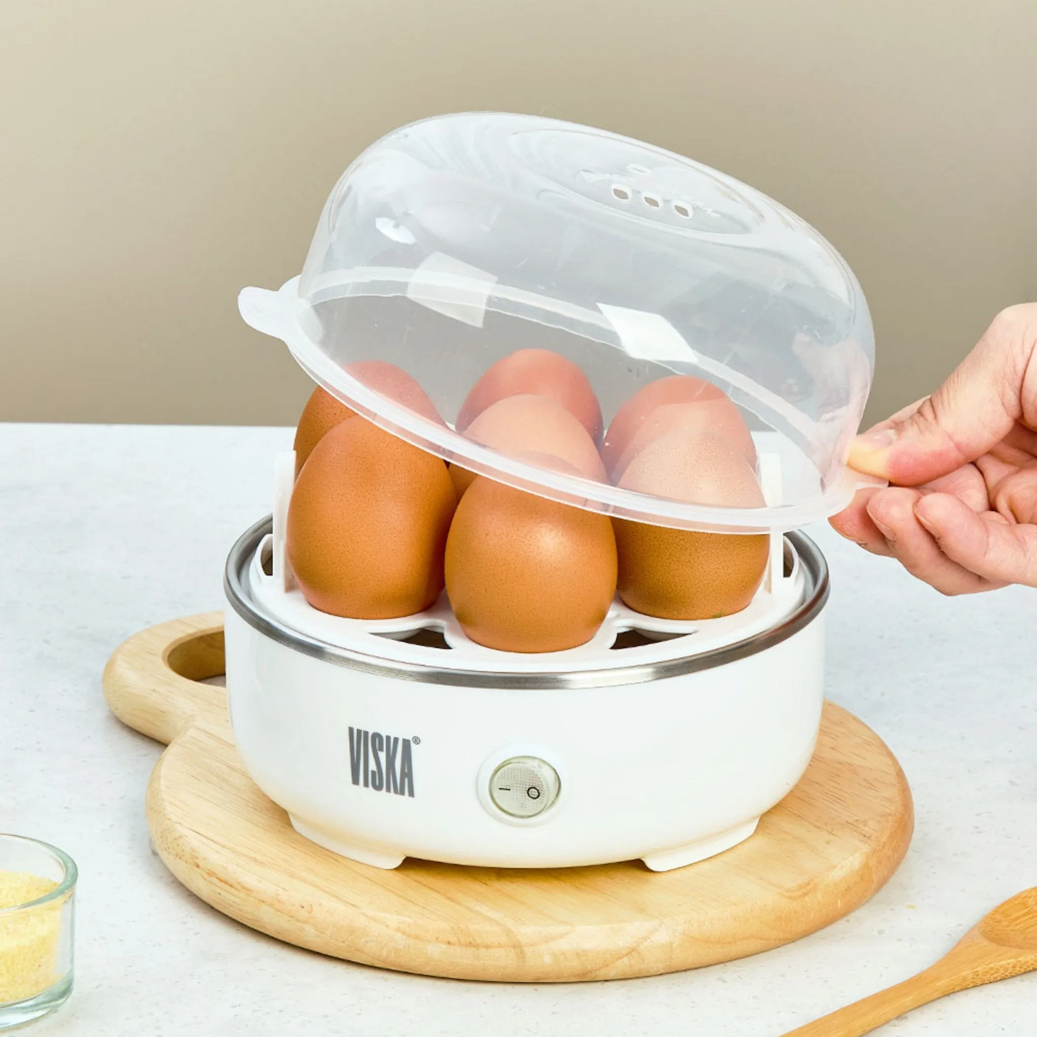 7-Cup Egg Steamer for Perfect Soft and Hard-Boiled Eggs - German National Appliance Brand - Egg Cooker - 🏆 #19 - Electronics - Best of December