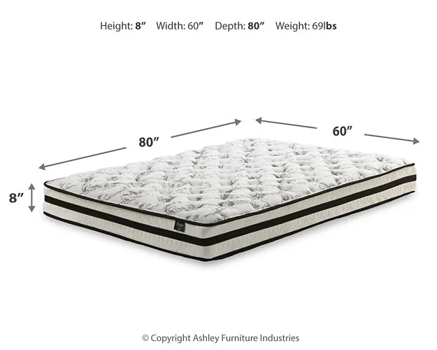 8 Inch Chime Innerspring Mattress with Adjustable Base