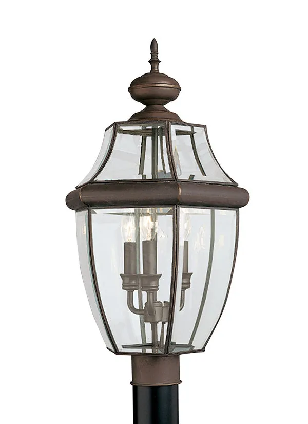 8239-02, Three Light Outdoor Post Lantern , Lancaster Collection