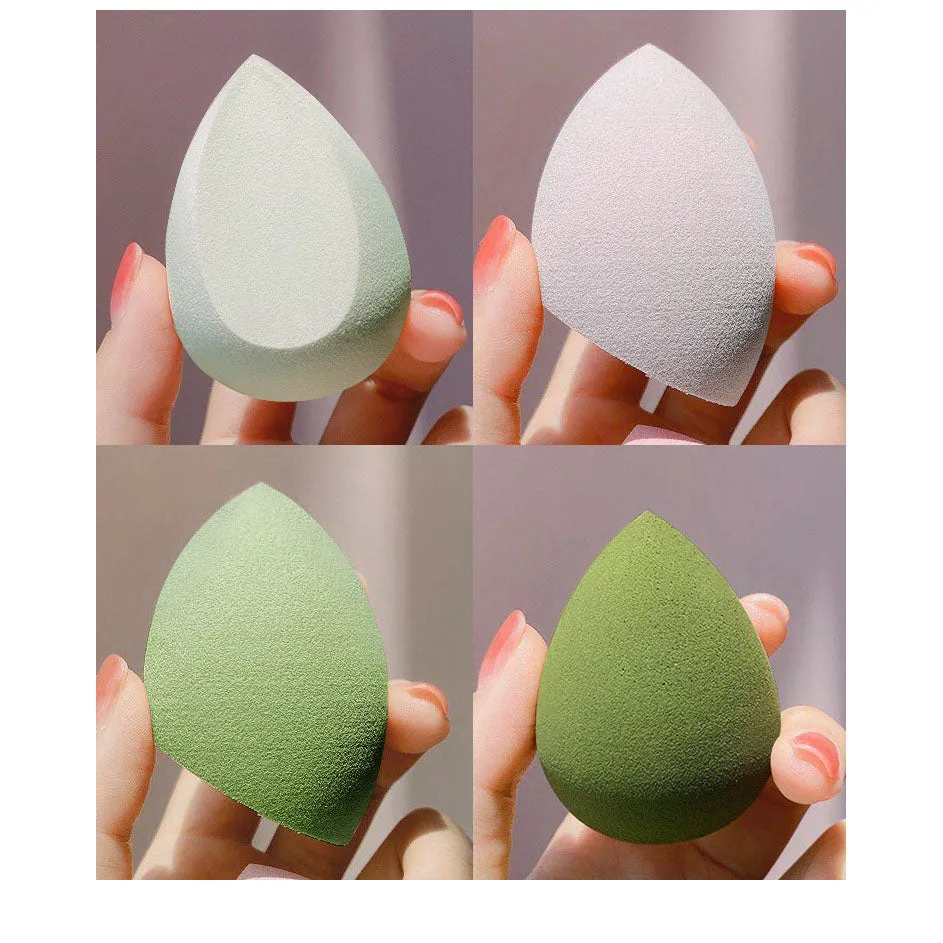 8PCS Makeup Puff Foundation Powder Blush Sponge Set-Green