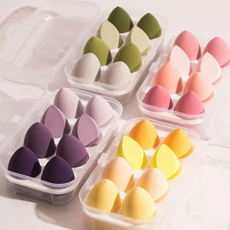 8PCS Makeup Puff Foundation Powder Blush Sponge Set-Green