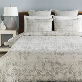 Abstraction Bedding in Light Grey