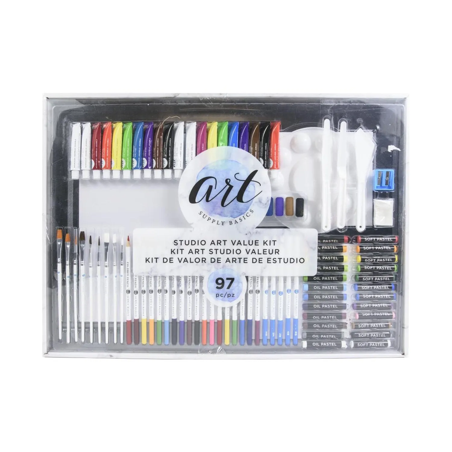 American Crafts Art Supply Basics Art Kit 97 Pack - Studio*