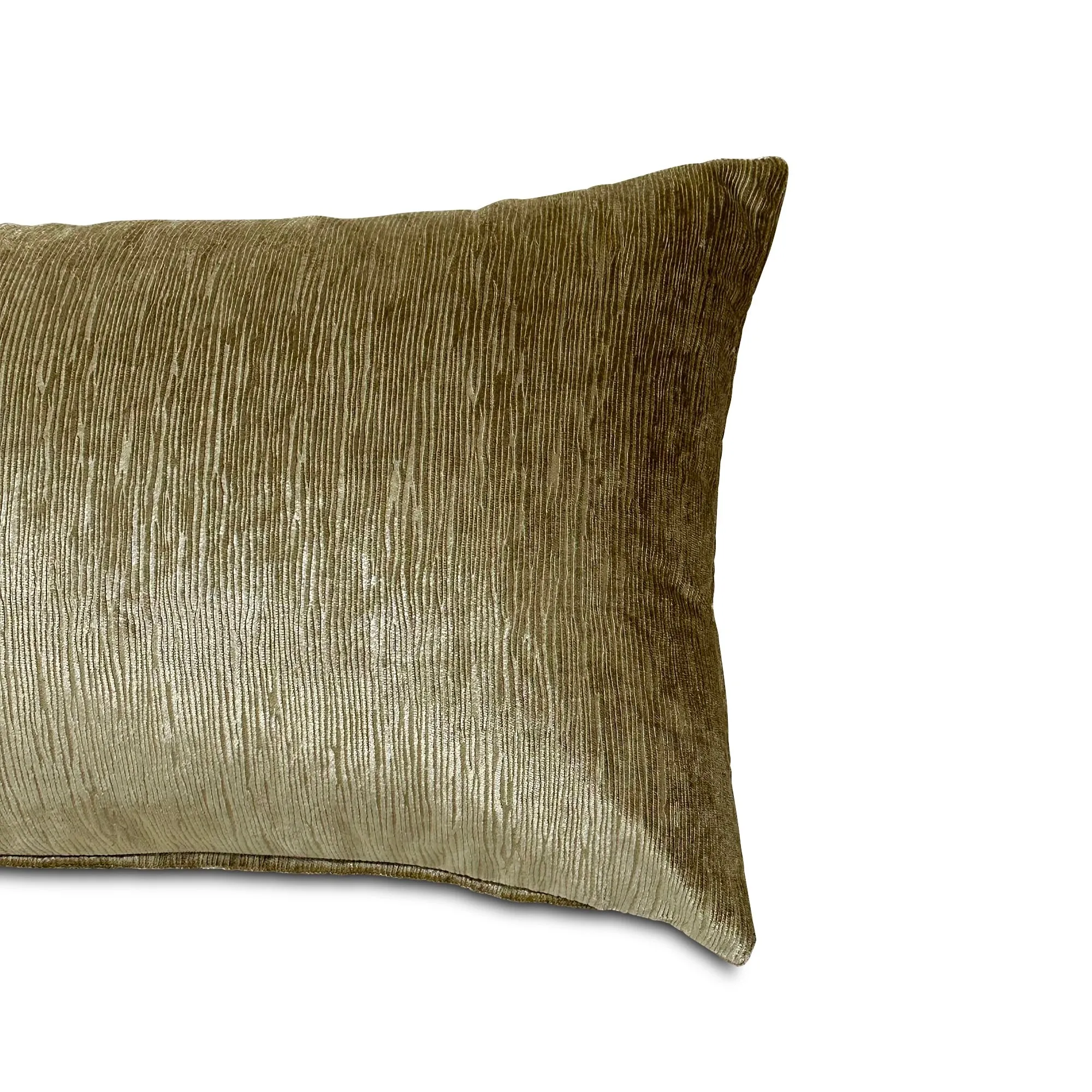 Antique Gold Textured Lumbar Pillow Cover 15x26