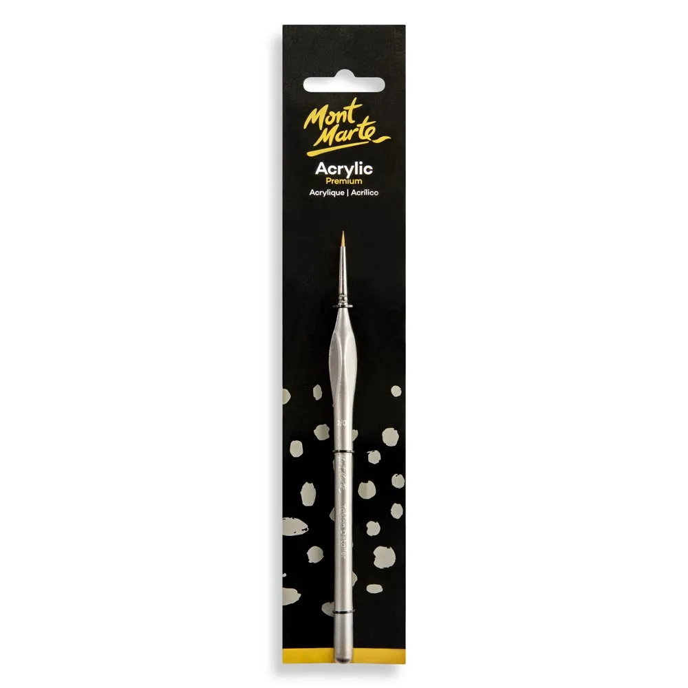 Artist Acrylic Brush Premium Taklon Detailer 2/0