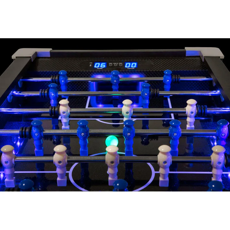 Atomic Azure LED Light Up Foosball Table