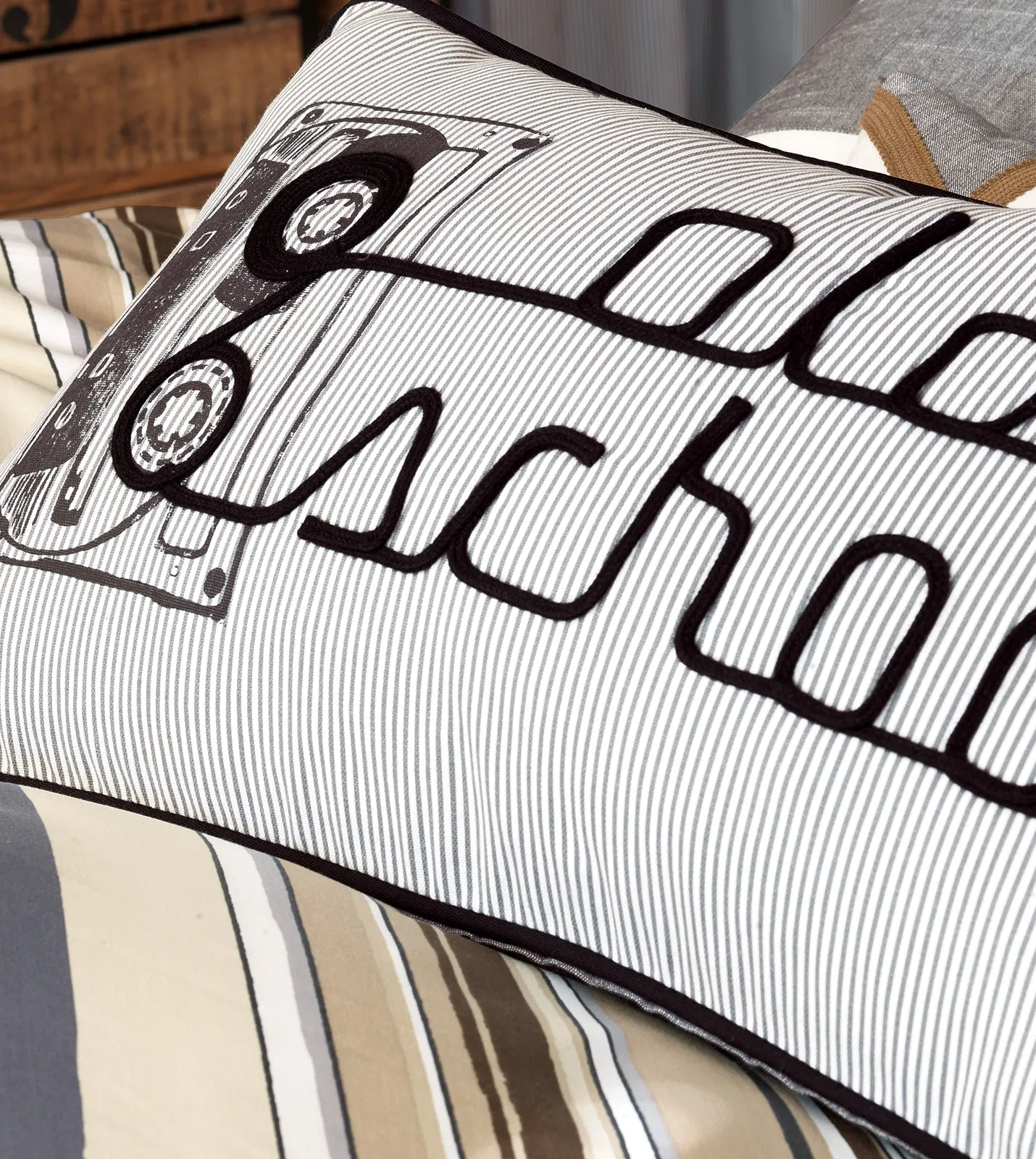 Austin "Old School" Lumbar Pillow Cover 13x22