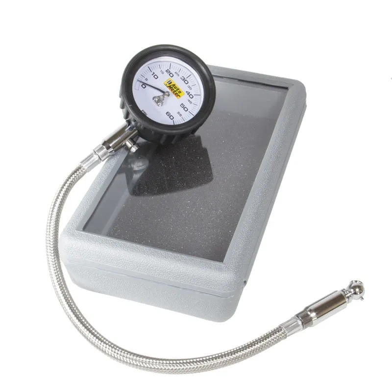 Auto Meter Tire Pressure Gauge 0-60 psi Analog w/Bleed Valve