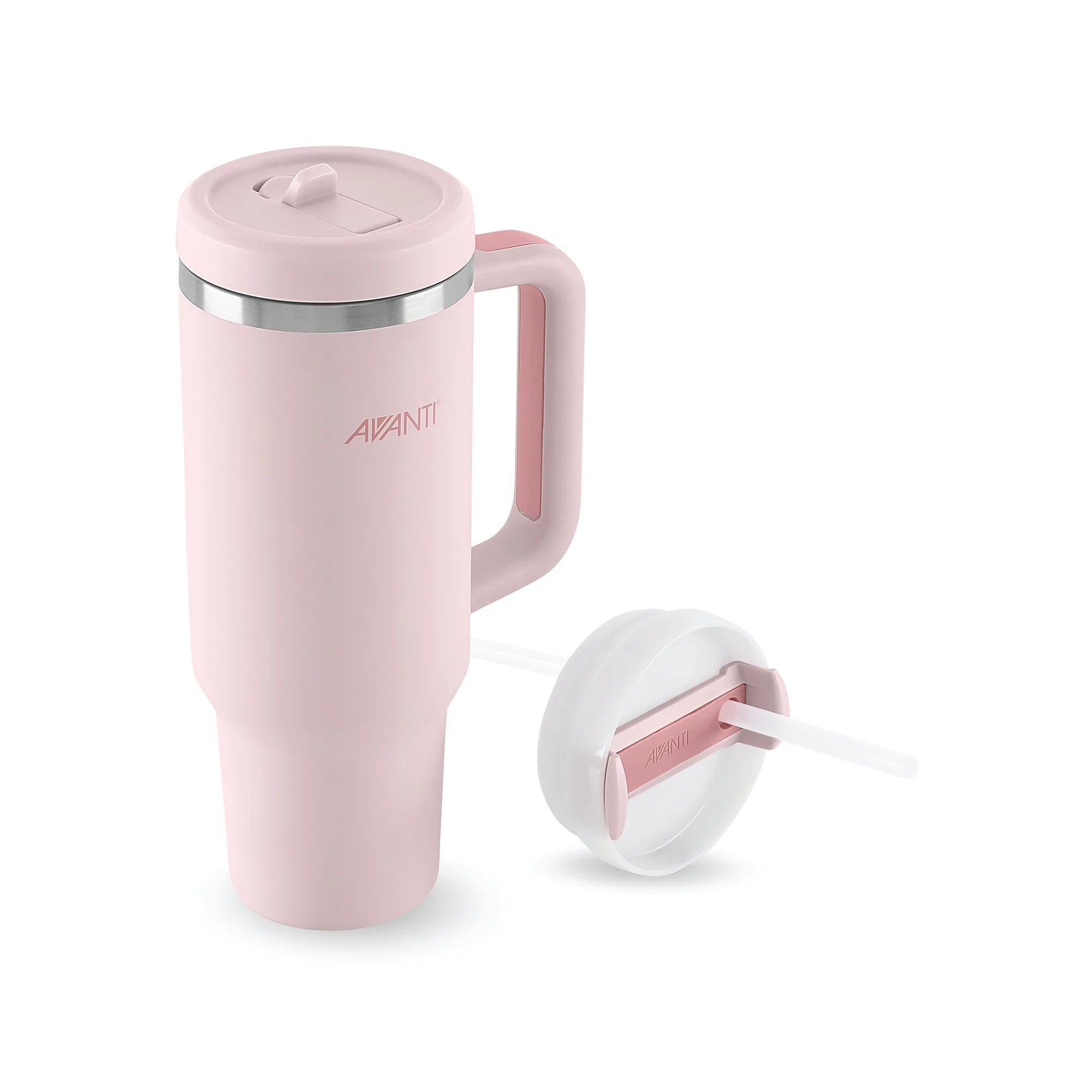 Avanti HydroQuench Insulated Tumbler with Two Lids - Blush Pink