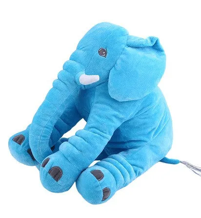 Baby Elephant Pillow - Blue