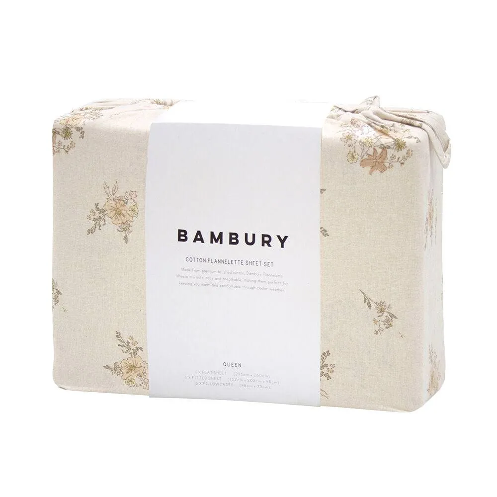 Bambury | Flannelette Sheet Set - Ellen