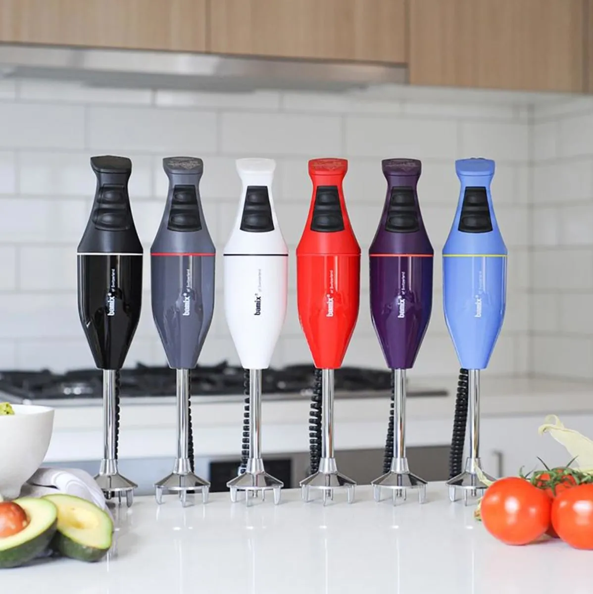 Bamix Classic Immersion Blender Red 140w