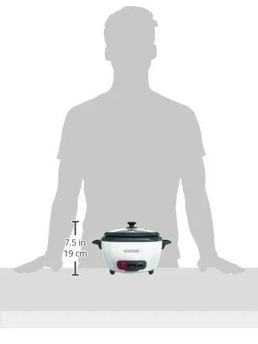 BLACK DECKER 2-in-1 Rice Cooker & Food Steamer.