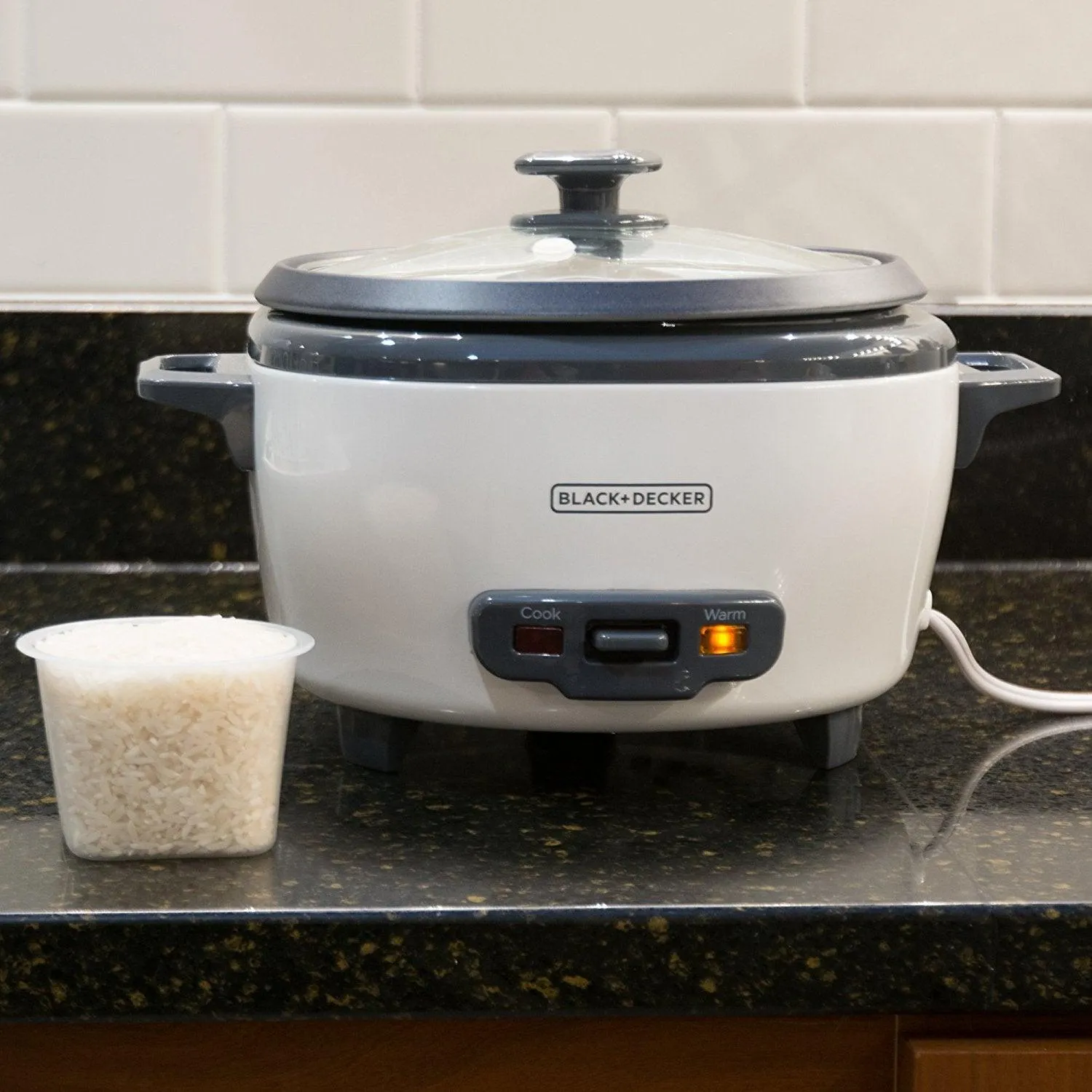 BLACK DECKER 2-in-1 Rice Cooker & Food Steamer.