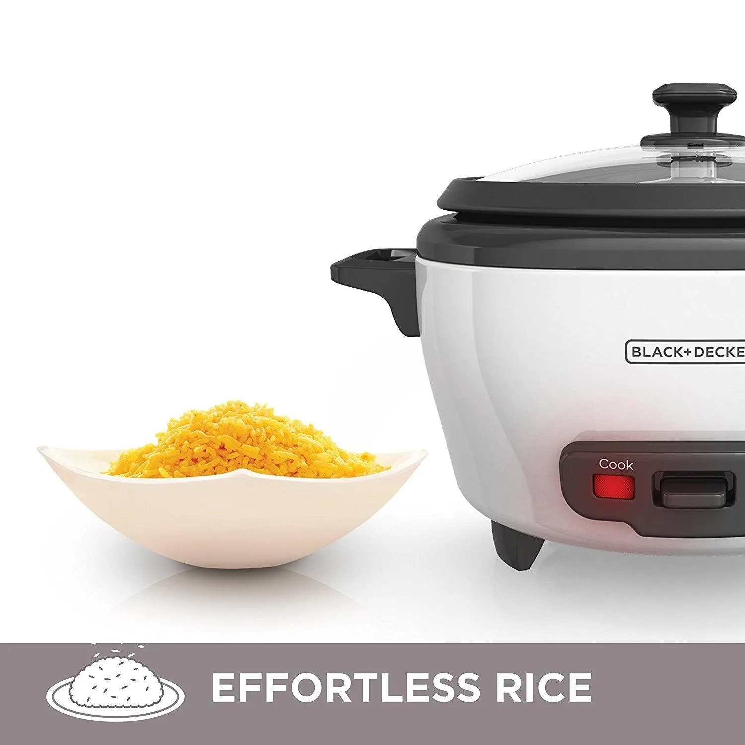 BLACK DECKER 2-in-1 Rice Cooker & Food Steamer.