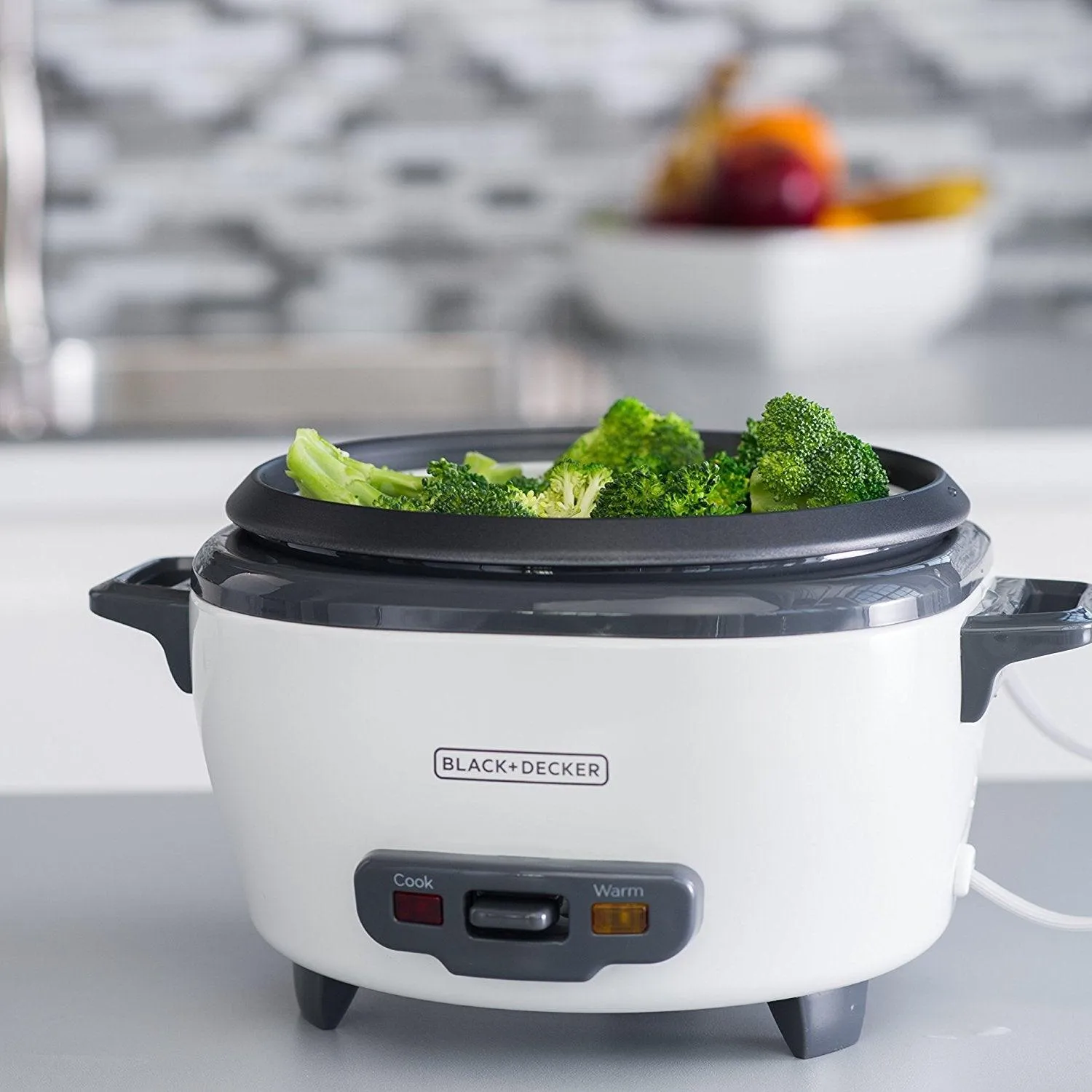 BLACK DECKER 2-in-1 Rice Cooker & Food Steamer.