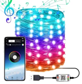 Bluetooth app control string lights for christmas tree decoration blxck norway™