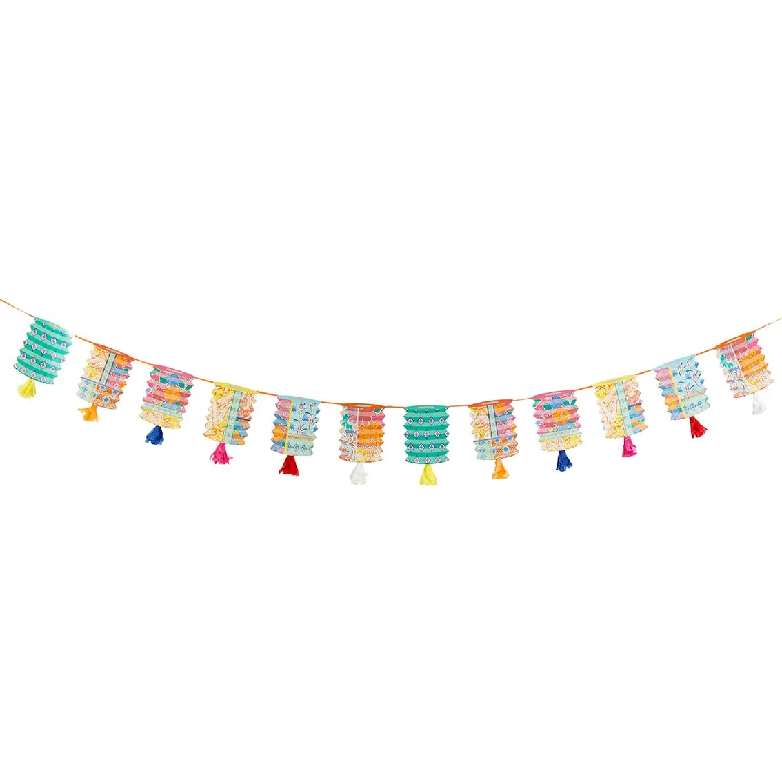 Boho Tassel Lantern Garland