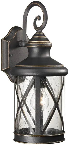 Boston Harbor LT-H04 Single Light Outdoor Wall Lantern, 120 V, 60 W, A19 or CFL Lamp, Steel Fixture :EA: QUANTITY: 1