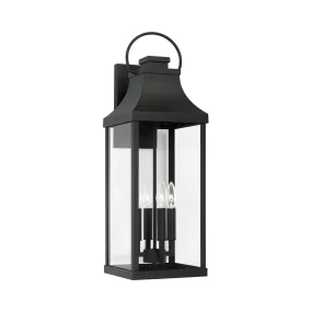 Bradford 4-Light Outdoor Wall Lantern in Black