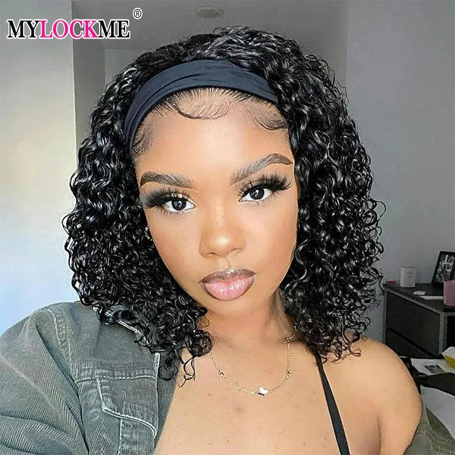 Brazilian Human Hair Kinky Curly Headband Wig: Effortless Style & Quality