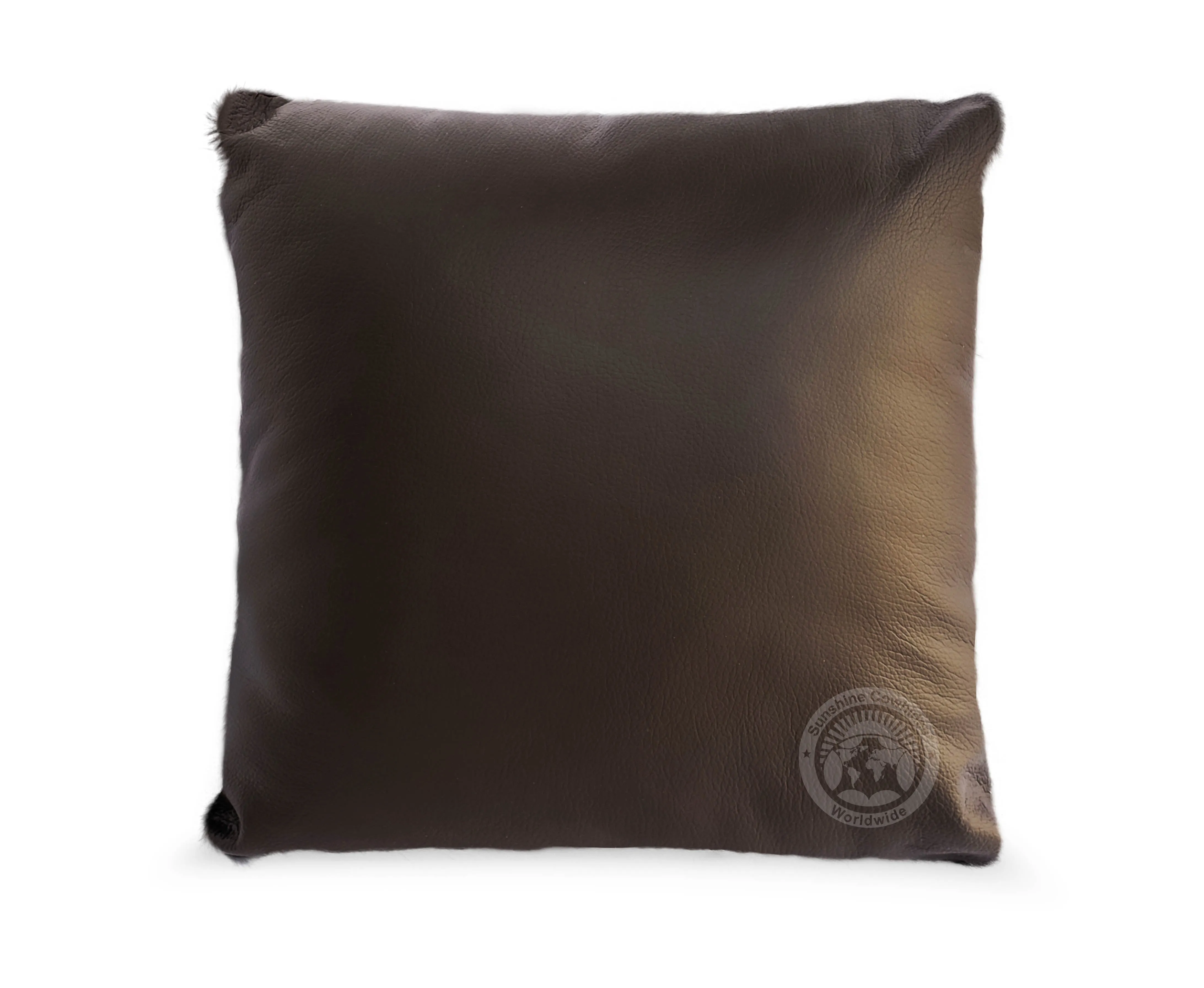 Brown and White Cowhide Pillow Cover