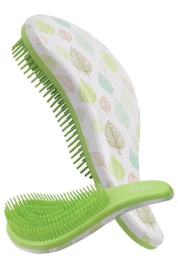 CALA TANGLE FREE HAIR BRUSH GREEN LEAF