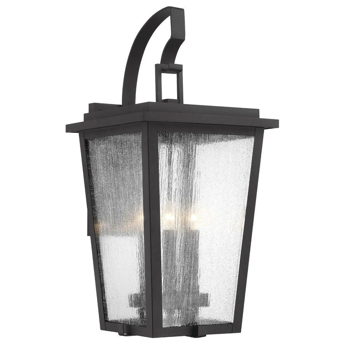 Cantebury 32 in. 4 Lights Outdoor Wall Lantern Black & Gold Finish